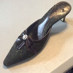 Brighton tweed mules 8 N